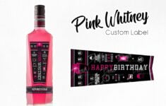 Pink Whitney Custom Sticker Label Deeva Design Studio