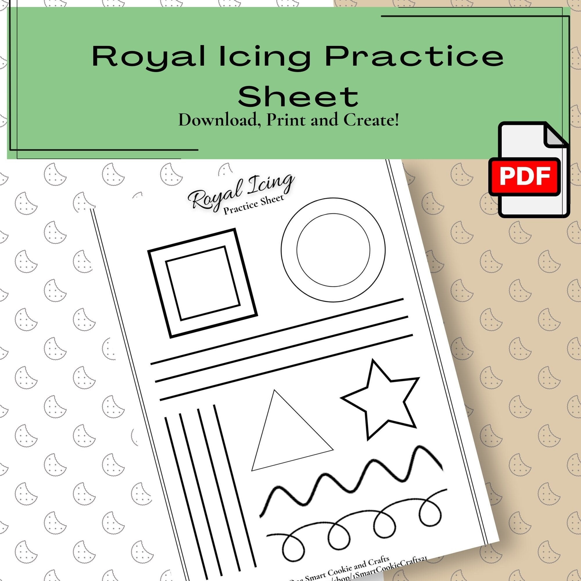 Template Free Printable Icing Practice Sheets - Free Printable