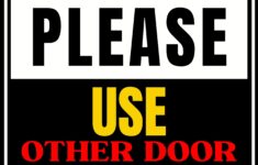 Please Use Other Door Signs Free Printable FREE DOWNLOAD