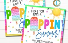 Pop It Gift Tags Hope You Have A Poppin Summer Pop It Gift Labels Teacher End Of School Year Classroom Gift Rainbow Kids Toy EDITABLEDefault Title In 2022 Classroom Gifts School Gifts