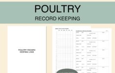 Poultry Record Keeping Log Printable PDF Farm Homestead Etsy de