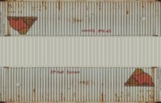 Printable 48ft Hi Cube Shipping Containers HO Scale