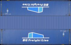 Printable 48ft Hi Cube Shipping Containers HO Scale