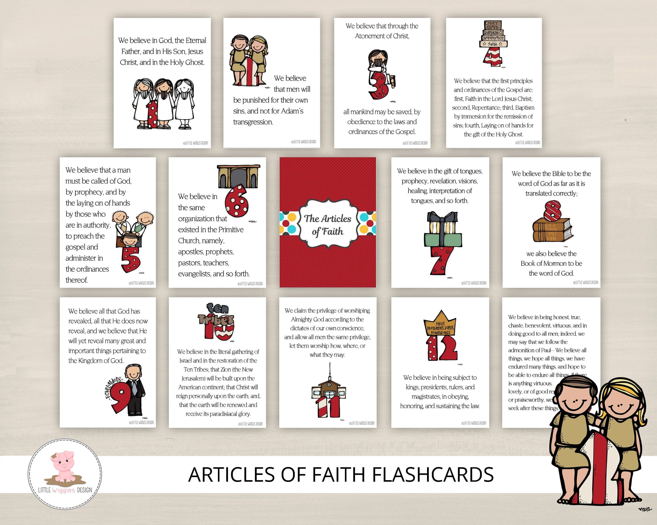  Free Printable Article Of Faith Cards Free Printable