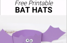 Printable Bat Hats Video Video Halloween Kids Crafts Easy Halloween Crafts For Kids Halloween Arts And Crafts