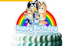 Printable Bluey Cake Topper Birthday Party Bluey Cake Etsy