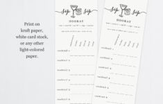 Printable Cocktail Tasting Card Score Card Scorecard Note Etsy de