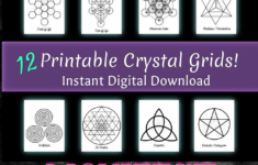 Printable Crystal Grids Crystal Grid Reiki Crystals Crystals