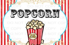 Printable DIY Vintage Circus Popcorn Table Sign 8 5 X Etsy de