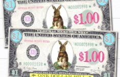 Printable Easter Bunny Money Play Bunny Bucks Easter Bunny Etsy Denmark