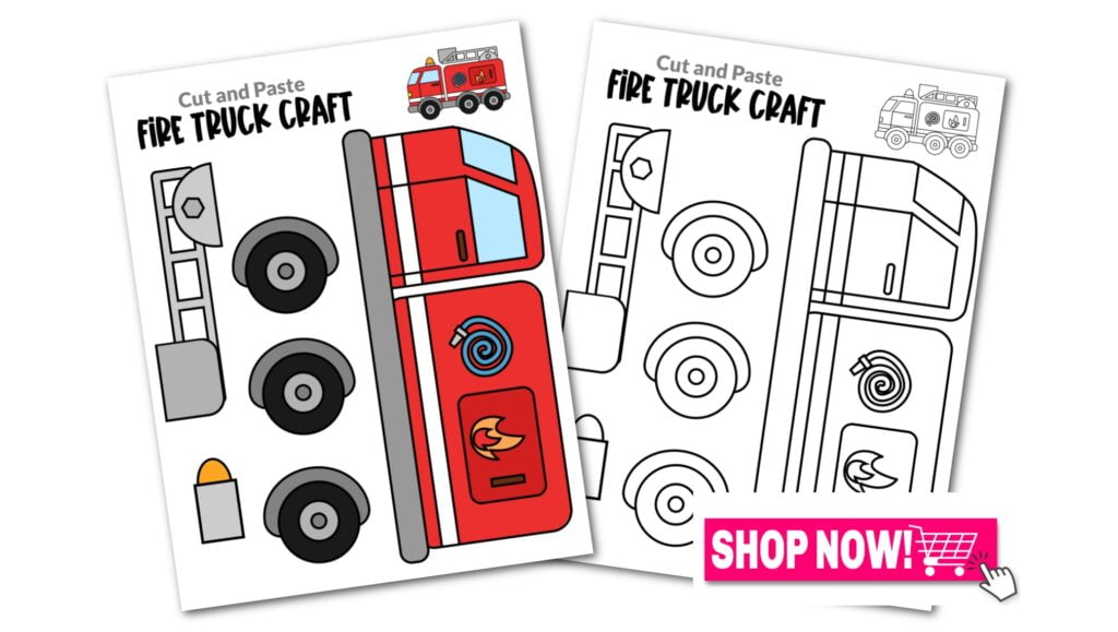 Printable Fire Truck Craft Template Free Printable Printable Fire Truck Craft Template Free Printable
