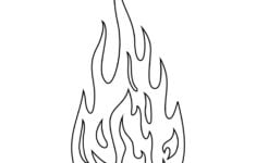 Printable Flame Stickers Flame Templates Flame Shapes