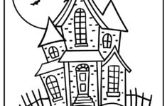 Printable Haunted House Coloring Pages Updated 2022