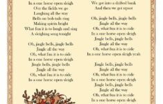 Printable Jingle Bells Lyrics Christmas Lyrics