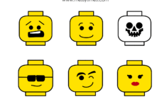 Printable LEGO Faces Lego Faces Lego Party Lego
