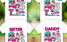Printable Lol Doll Birthday Party Shirt Digital File DIY Bobotemp