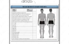 PRINTABLE Men s Body Measurement Sheet Fashion Designer Etsy de