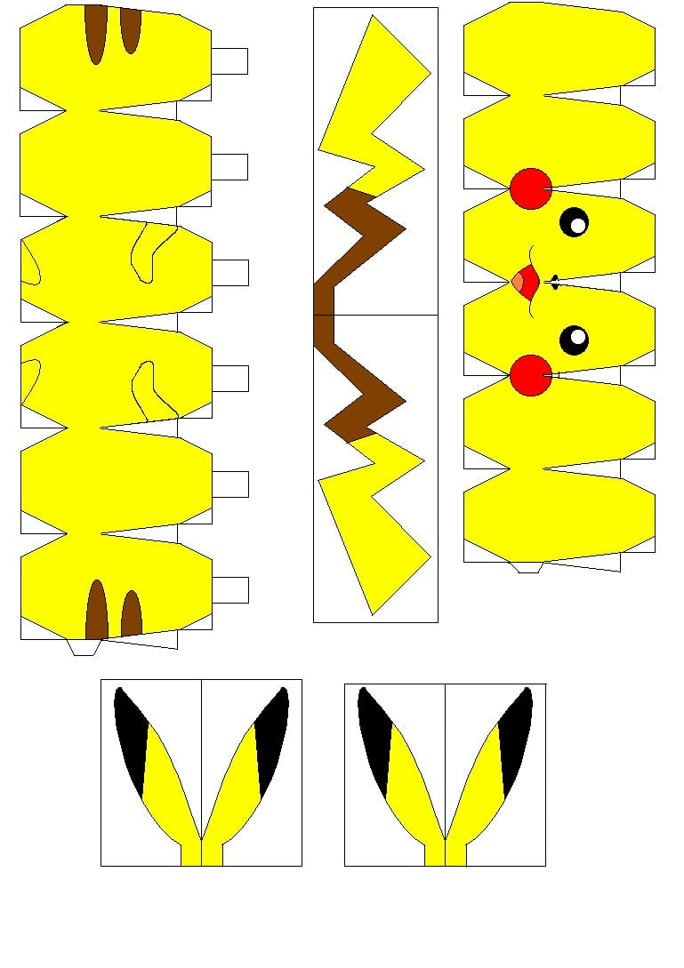 Printable Pikachu Tail Template Free Printable