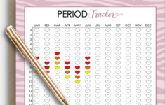 Printable Period Tracker Menstrual Cycle Tracker Period Etsy Bullet Journal Period Tracker Bullet Journal Ideas Pages Bullet Journal Writing