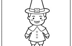 Printable Pilgrim Coloring Pages Updated 2022