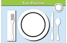 Printable Placemat For Learning How To Set The Table Emily Post