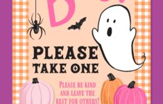 Printable Please Take One Halloween Sign Happiness Is Homemade