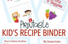 Printable Recipe Binder For Kids Who Love To Cook Cooking Classes For Kids Kids Cooking Recipes Kids Cookbook