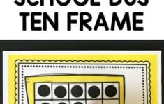 Printable School Bus Ten Frame Activity