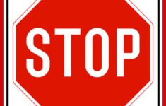 Printable Stop Sign Template FREE Download