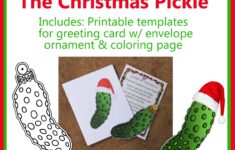 PRINTABLE The Christmas Pickle Legend Coloring Page Etsy Christmas Pickle Printable Christmas Ornaments Christmas Prints Free