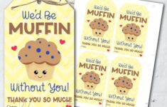 PRINTABLE We d Be MUFFIN Without You Thank You So Much Etsy Editable Gift Tags Staff Appreciation Employee Appreciation Gifts