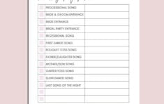 Printable Wedding Song List Wedding Playlist Wedding Music Etsy de