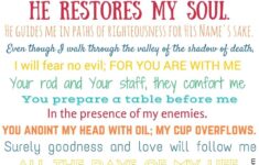 Psalm 23 Free Printable