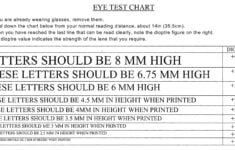 Reading Test Chart Download