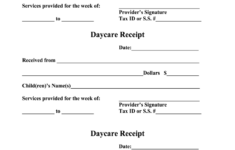 Receipt For Daycare Fill Out Sign Online DocHub