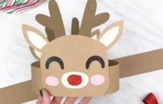 Reindeer Headband Craft For Christmas Free Template