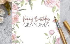 Roses Happy Birthday Grandma Free Printable Birthday Cards For Grandma Urban Mamaz Shop