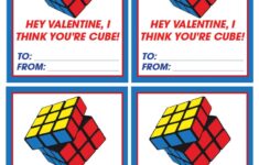 Rubik s Cube Valentines Cards Printable It Is A Keeper