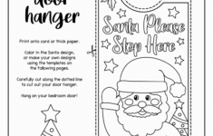 Santa Stop Here Sign Free Printable