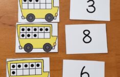 School Bus Ten Frames Matching Activity Sara J Creations