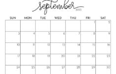 September 2023 Calendars 50 FREE Printables Printabulls