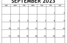 September 2023 Printable Calendar Free printable calendar