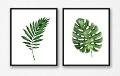 Set Of 2 Leaves Printable Wall Art Leaves Print Nature Wall Etsy Canada Printable Wall Art Wall Printables Nature Wall Art