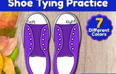 Shoe Tying Practice Printable Shoe Lacing Cards Life Skill Etsy Shoe Laces Lacing Cards Tie Shoes