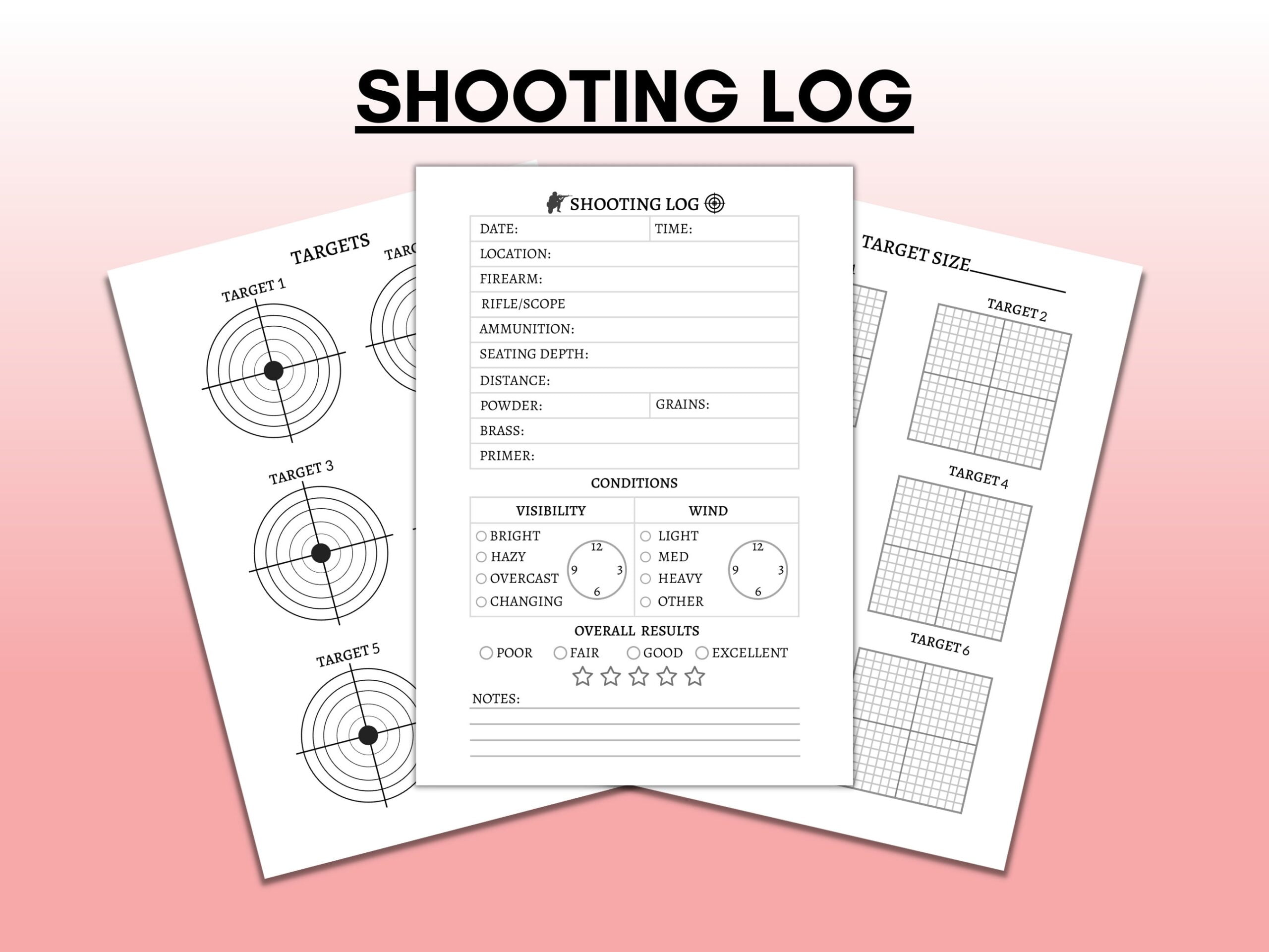 Printable Shooting Log Book Template Free Printable