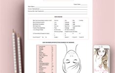 Skin Analysis Treatment Chart Forms Skin Analysis Form Etsy Skin Care Business Skin Care Treatments Skin Treatments