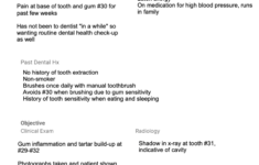SOAP Notes For Dental Template Example Free PDF Download