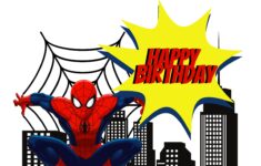 Spiderman Cake Topper Double Sided Cake Topper Spiderman Etsy de