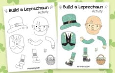 St Patrick s Day Build A Leprechaun Printable Mrs Merry