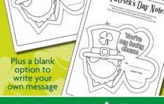St Patrick s Day Printable Notes Messy Little Monster